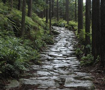 馬越峠石畳の写真