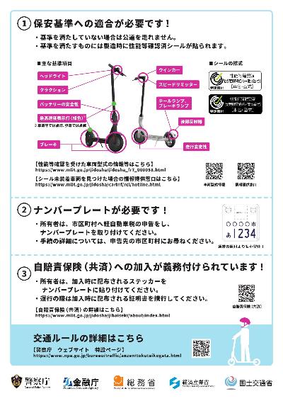 特定小型原動機付自転車って何？（チラシ裏面）