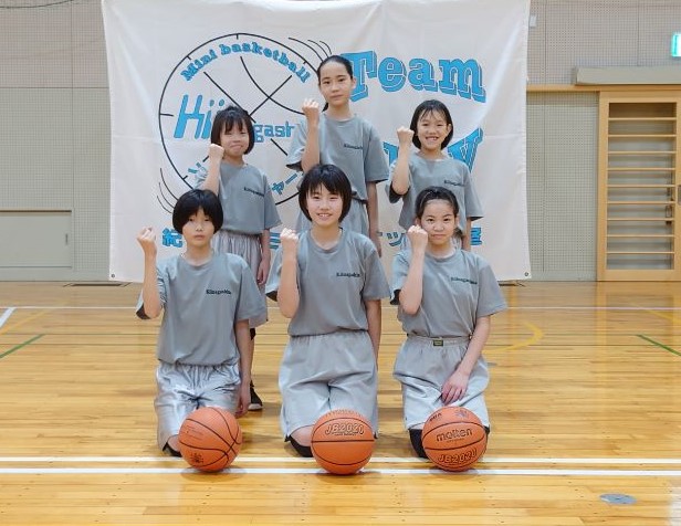 紀伊長島ミニバスケットボール教室集合写真